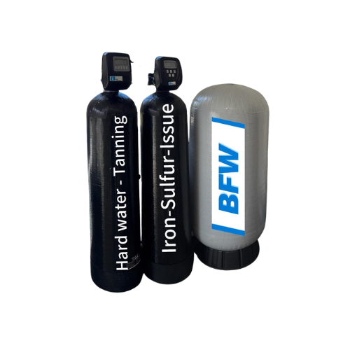 BFW whole-home water treatment tanks for hard water, tannin, iron and sulfur