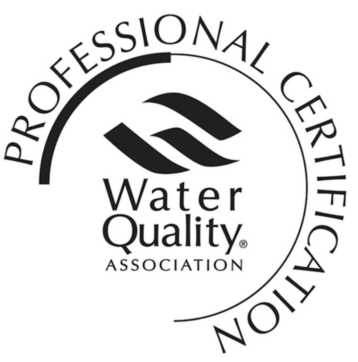 Water Quality Association professional certification seal
